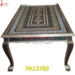 Meenakari Carved Coffee Table