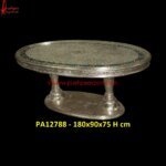 Round Meenakari Table