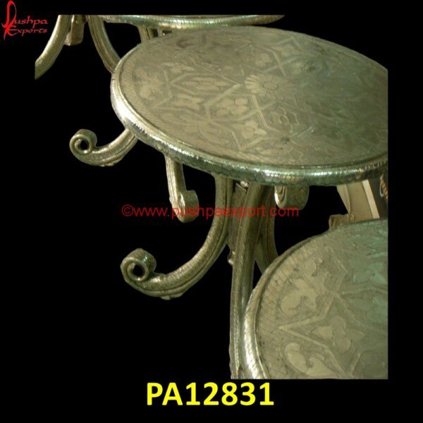 White Metal Hand Carved Coffee Table PA12831 Carved Nightstand, Round Silver Coffee Table, Silver Coffee Table, Silver Console Table, Silver End Table, Silver Lamp Tables, Silver Side Table, Silver Table, Carved Dining Table.jpg"