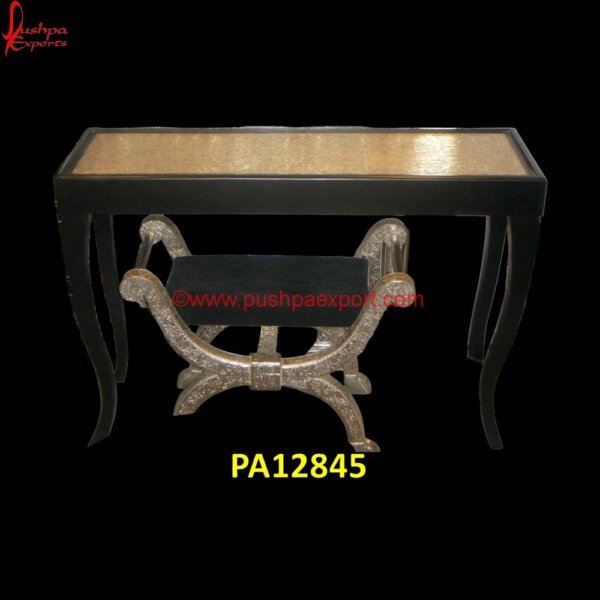 Brass Dressing Table And Chair PA12845 Carved Wood Side Table, Carved Wood Table, Carved Indian Coffee Table, Hand Carved Nightstand, Hand Carved Table, Hand Carved Coffee Table, Modern Silver Table Lamp, Silver And Wood.jpg"