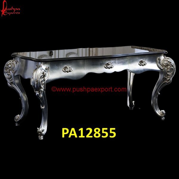 Royal Look Silver Metal Carved Coffee Table PA12855 Silver Dining Table Set, Silver Entryway Table, Silver Wood Coffee Table, Silver Living Room Table, Silver Nesting Tables, Silver Sofa Table, Silver Table Decor, Silver Table Set, Silver.jpg"