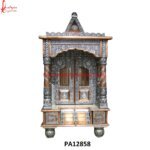 Silver Coated Pooja Mandir