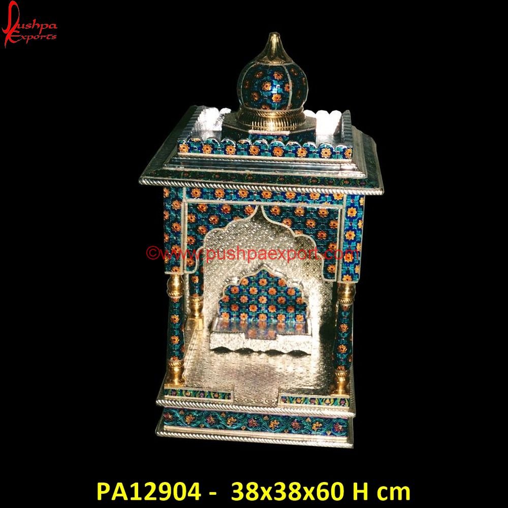 Traditional Pooja Mandir Meenakari PA12904 White Metal Mantapa, White Metal Pooja Chowki, White Metal Pooja Mandir, White Metal Pooja Mantap, White Metal Pooja Stand, White Metal Radha Krishna, White Metal Sculpture, White Metal.jpg Traditional Pooja Mandir Meenakari PA12904 White Metal Mantapa, White Metal Pooja Chowki, White Metal Pooja Mandir, White Metal Pooja Mantap, White Metal Pooja Stand, White Metal Radha Krishna, White Metal Sculpture, White Metal.jpg