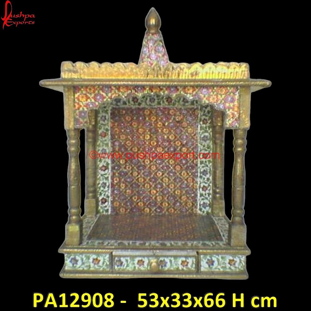 Brass Metal Temple For Home PA12908 White Metal Pooja Stand, White Metal Radha Krishna, White Metal Sculpture, White Metal Statue, White Metal Temple, Wood Carving Mandir, Wood Carving Temple, Wooden Carved Mandir For Home.jpg