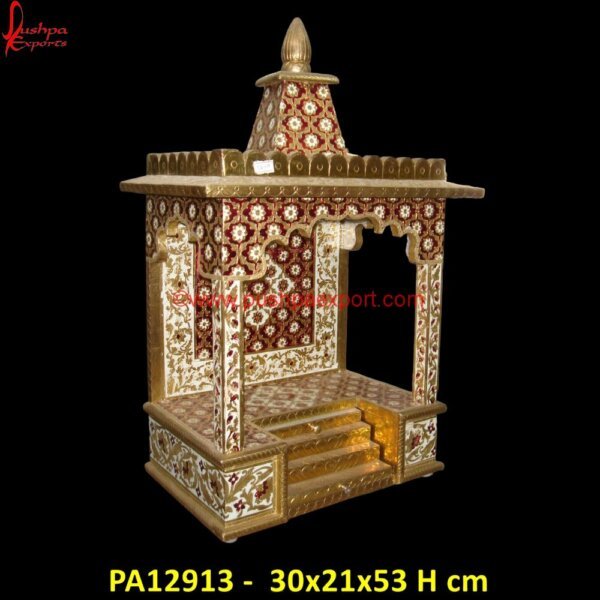 Floral Brass Metal Meenakari Pooja Mandir PA12913 Wood Carving Mandir, Wood Carving Temple, Wooden Carved Mandir For Home, Wooden Carved Temple For Home, Wooden Carving Pooja Mandir, Carved Pooja Mandir, Carved Temple, Carving Mandir.jpg