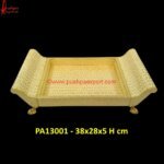 Brass Meenakari Tray With Handle