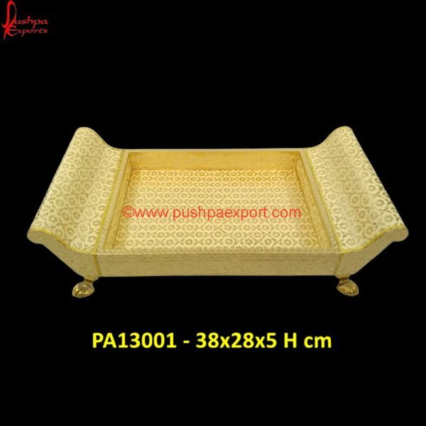 Brass Meenakari Tray With Handle PA13001 white metal serving tray, white metal tray with handles, white metal trays, white round metal tray, wooden decorative tray, wooden serving tray, wooden tray with handles, wooden tray.jpg