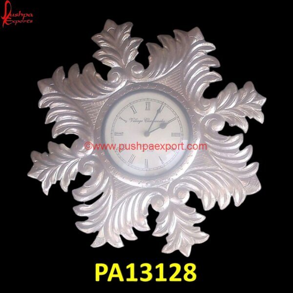 Large White Metal Wall Clock PA13128 vintage silver clock,silver desk clock,antique silver desk clocks,round silver clock,White Metal Meenakari Clock,Antique Silver Desk Clock,White Metal Wall Clock,Silver Wall Clock.jpg