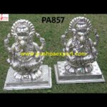 Silver Plated Ganesh Idols