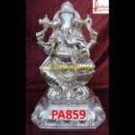 Silver Statue Of Lord Ganesha