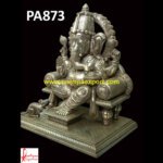 Silver Coated Ganesh Statue