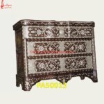 Handcarved MOP Inlaid Cabinet