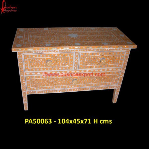 Orange Mother Of Pearl Cabinet PA50063 - 104x45x71 H cms mother of pearl inlay shoe cabinet,mother of pearl inlay sideboard,mother of pearl tv cabinet,pearl chest of drawers,pearl inlay chest of drawers.jpg