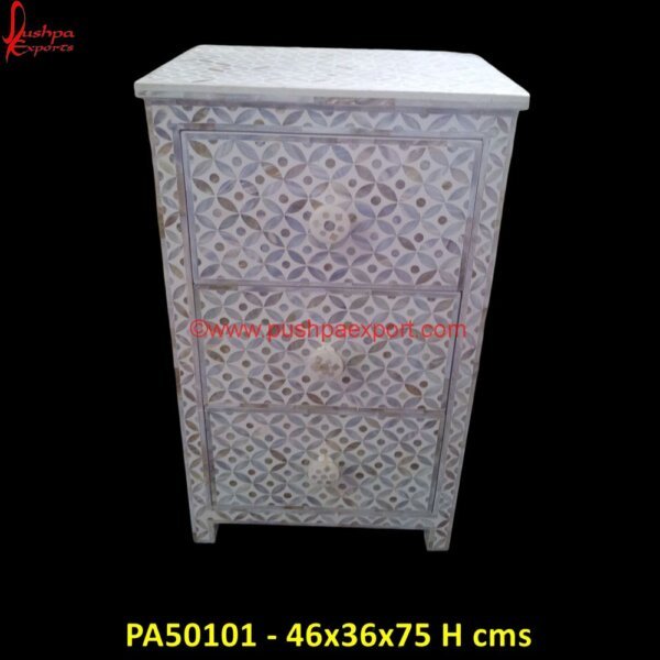 3 Drawer Mother Of Pearl Small Cabinet PA50101 - 46x36x75 H cms inlay cabinet doors,inlay cabinets,mother of pearl cabinet,mother of pearl dresser,bone inlay sideboard,inlay sideboard,what is bedside commode.jpg