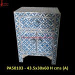 3 Drawer MOP Inlay Nightstand