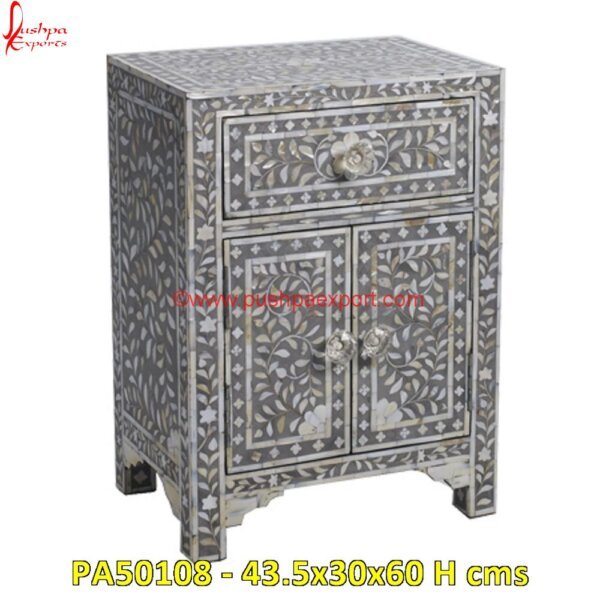 3 Drawer MOP Inlaid Nighstand PA50108 - 43.5x30x60 H cms mother of pearl bed side,moroccan inlay nightstand,mop nightstand,mop inlay nightstand,mop inlay bed side table,mop inlay bed side cabinet.jpg