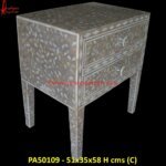 Mini Drawers Mother Of Pearl Nightstand