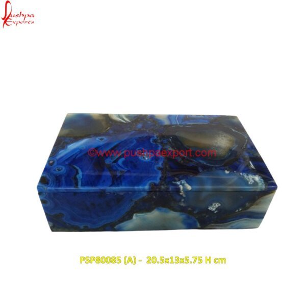 Natural Blue Agate Box PSP80085 (A) -  20.5x13x5.75 H cm labradorite box,lapis lazuli box,lapis lazuli jewelry box,moss agate box,opal box,petrified wood box,pyrite box,quartz crystal box,quartz jewelry box.jpg