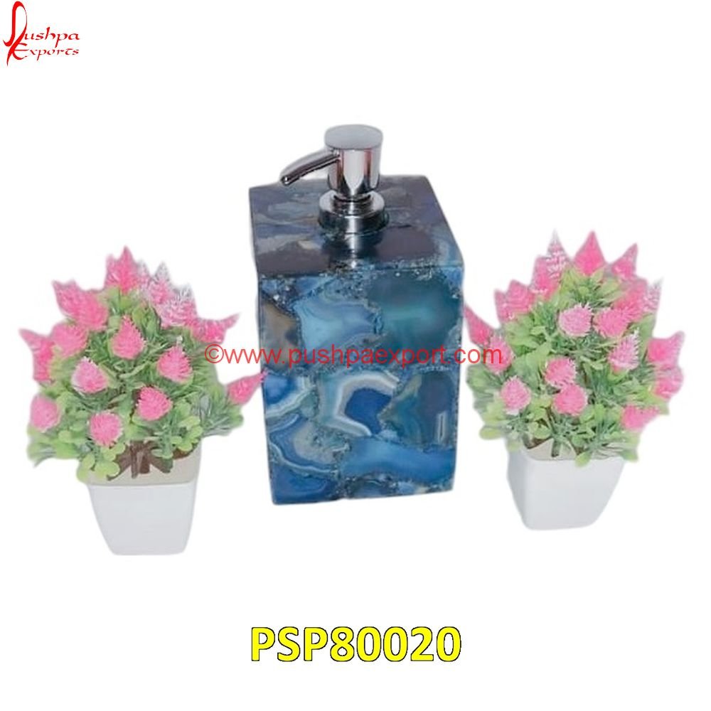 Blue Agate Soap Dispense PSP80020 stone shower tray,stone shower bases,stone toothbrush holder,stone bathroom tray,stone bath tray,bathroom stone tray.jpg
