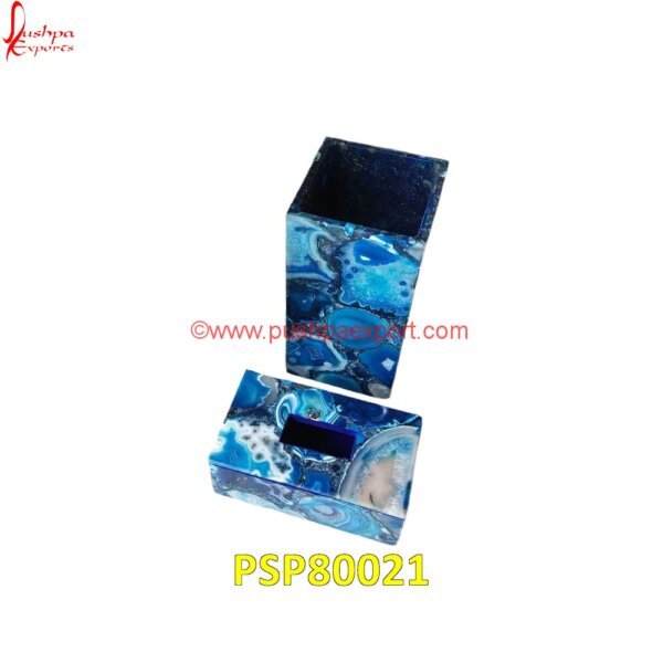 Blue Agate Tootbrush & Tissue Paper Holder PSP80021 stone shower tray,stone shower bases,stone toothbrush holder,stone bathroom tray,stone bath tray,bathroom stone tray,stone tray for bathroom.jpg